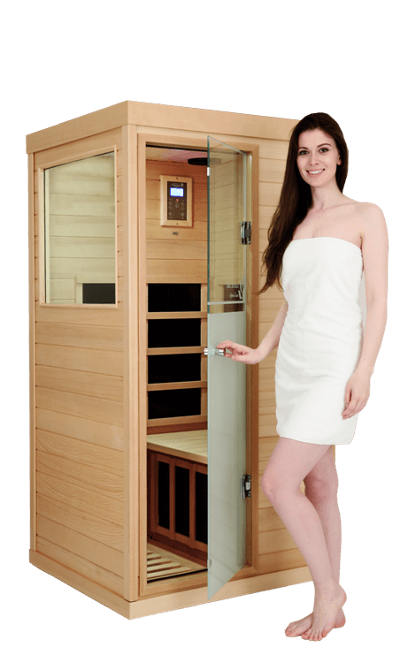 Unleash the benefits of infrared sauna at home with the Evolve Mini Infrared Sauna.
